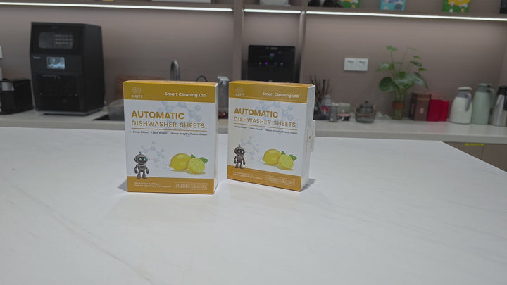 Odour &amp; Grease Removal Dishwasher Sheets Powered by Enzyme Technology